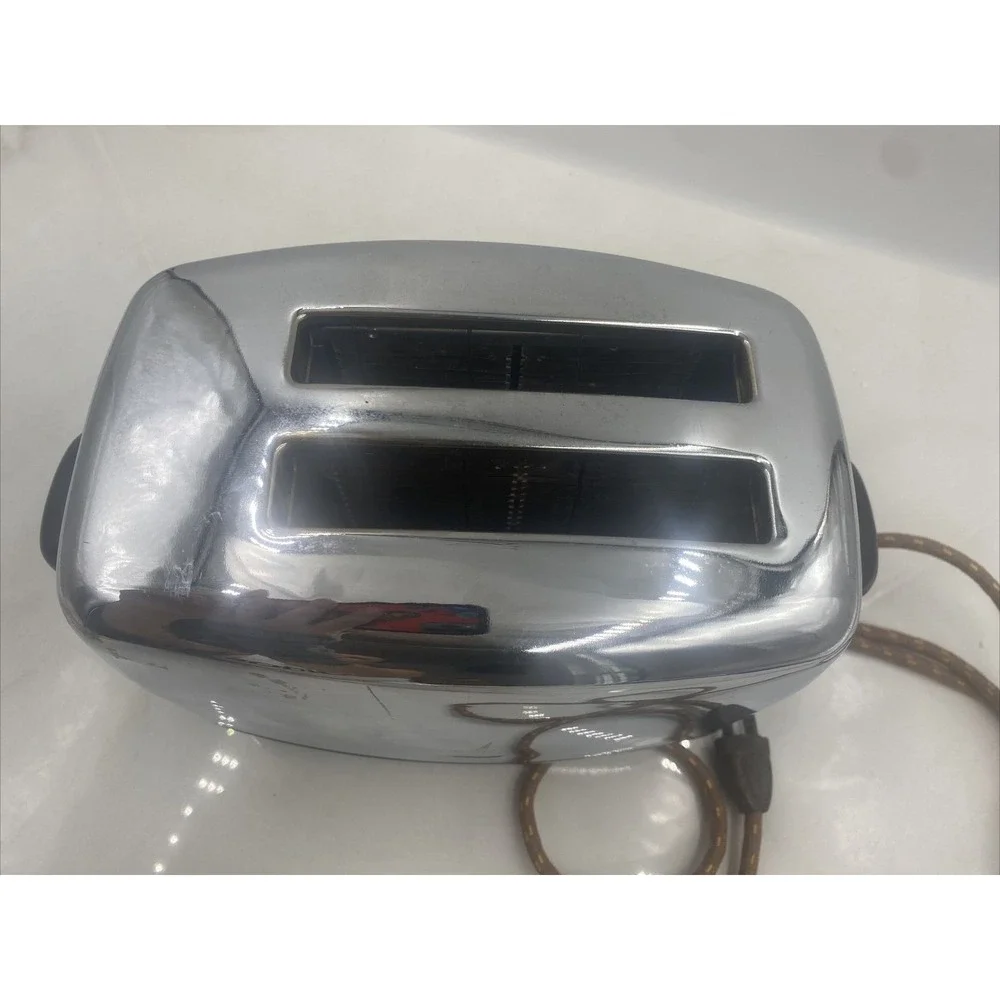 VINTAGE Imperial Toaster Chrome Model 1116-A Single SLICE POP UP TOASTER Works